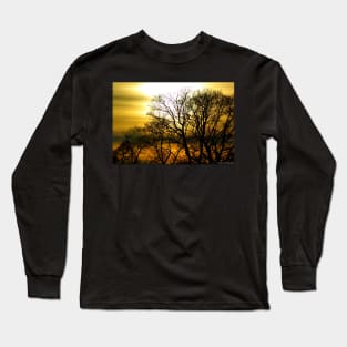 sunset and tree Long Sleeve T-Shirt